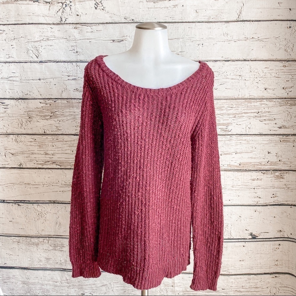 Brandy Melville Burgundy Sweater